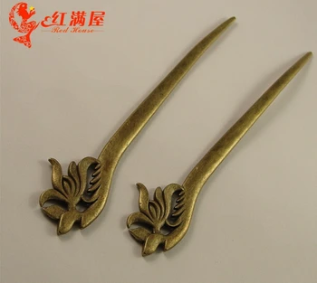 

A3541 Free Shipping 10pcs/bag size 142*25mm colour bronze Hairpin Antique diy pendant Jewelry findings for chain accessories