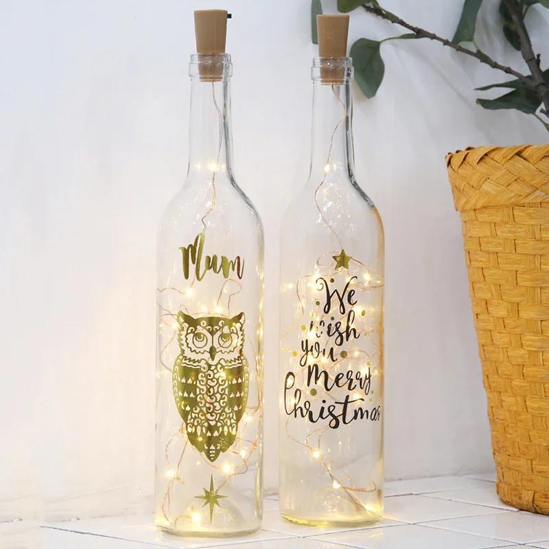

Wine Bottle Cork String Lights Battery Operated Fairy Starry Lamp for Christmas Wedding Party Decor JDH99