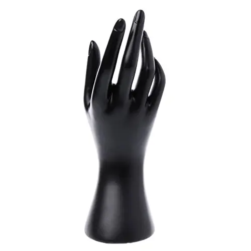 White 1 Pair Male Display Holder Mannequin Hand Jewelry Ring Bracelet Stand Rack