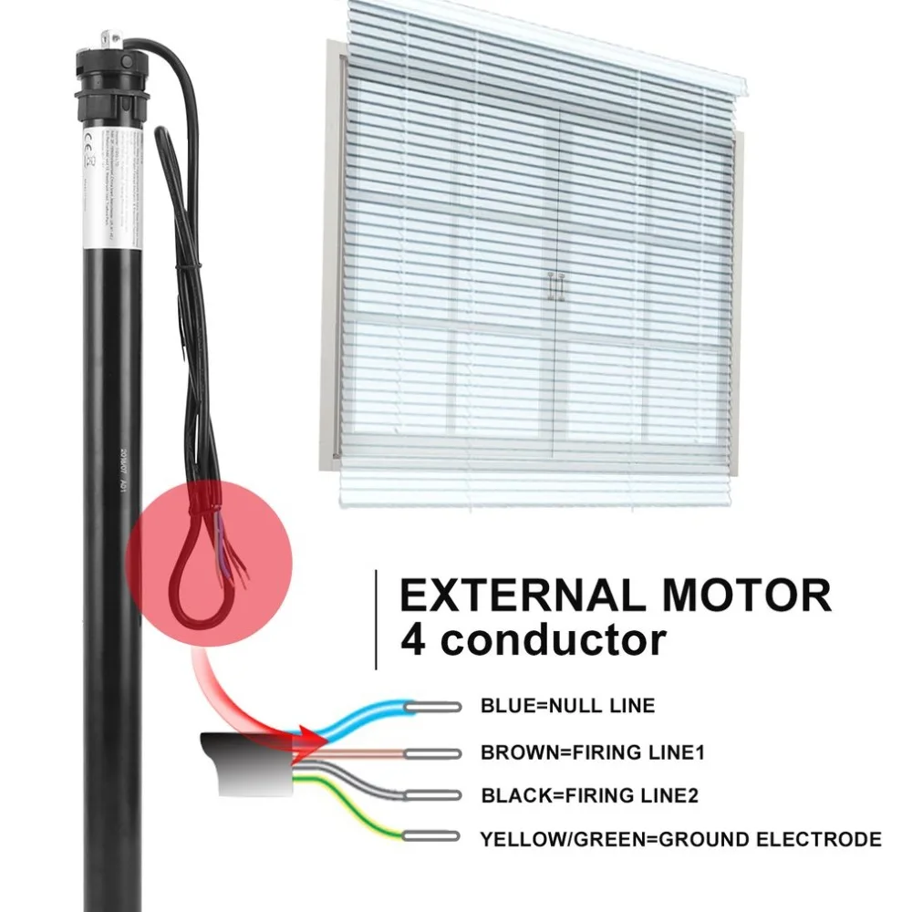 

FT45B 10Nm Roller Shutter Motor 40mm Electric Roller Blinds Motor Tubular Automatic Curtains Motor Limit Motor