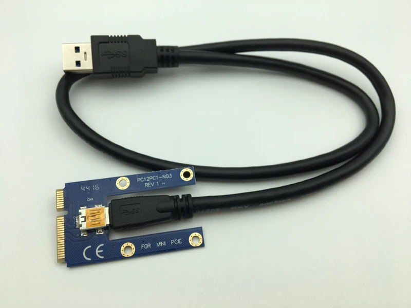 Мини PCIe Riser PCI Express 1x до 16x для ноутбука внешняя графическая карта GDC Miner Mini e