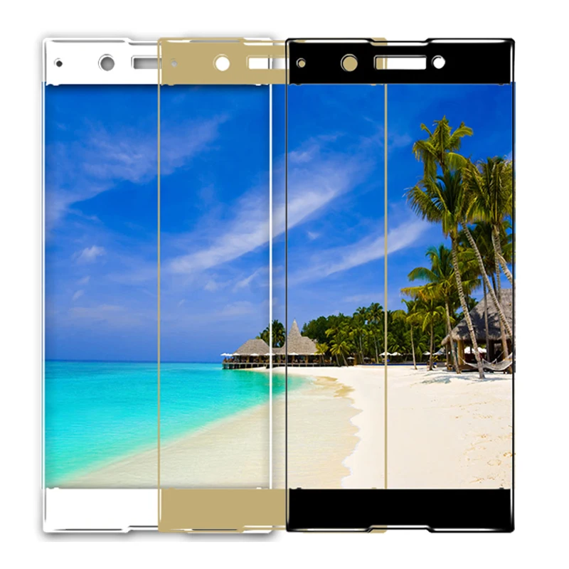 Закаленное стекло с полным покрытием для Sony XA XA1 XA2 Ultra Plus Защита экрана XZ Premium XZ1