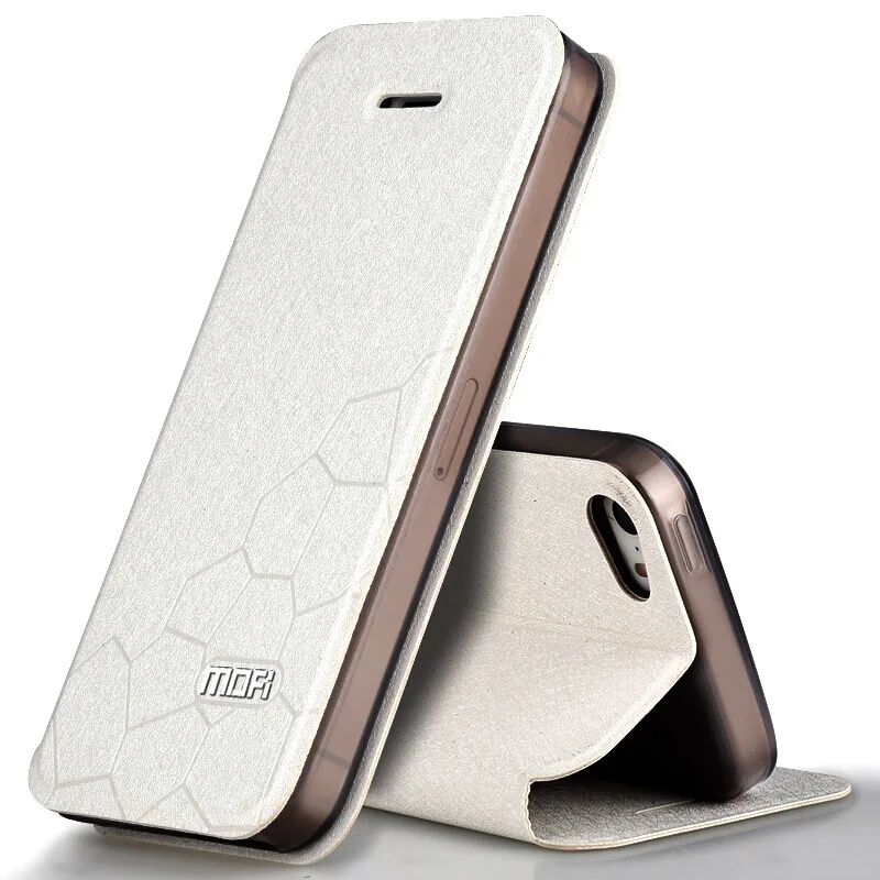Чехол для iPhone 5S, 5, SE, iPhone, 5S чехол, кожаный флип-чехол, силиконовый роскошный защитный аксессуар, чехол, для iPhone 5S, SE чехол - Цвет: Серебристый