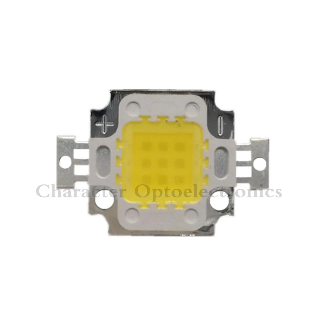 

50PCS 10W Warm White 3000K Cold White 6000K 10000K 20000K 30000K Square High Power900-1000LMLED Light chip 1000mA 9-11V