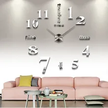 new wall clock 2018 design reloj de pared quartz watch large decorative diy clocks modern living room acrylic 3d stickers Letter new wall clock 2018 design reloj de pared quartz watch large decorative diy clocks modern living room acrylic 3d stickers Letter