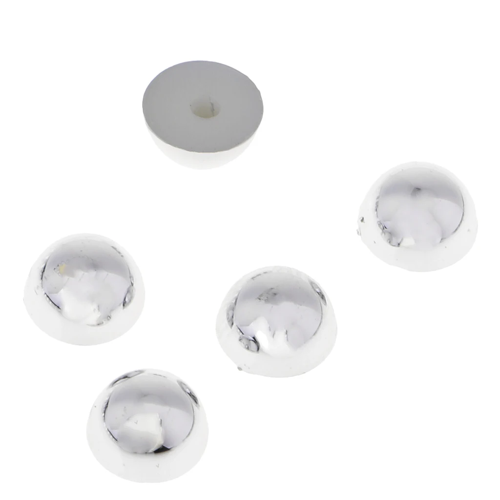 Fashion 100 Sets Plastic Dome Rivets Studs Buttons for Leather Shoes Clothes Decor 6mm