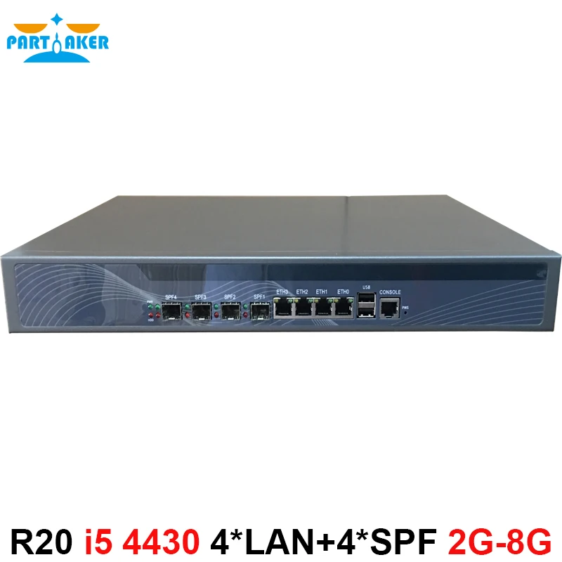Hardware firewall 1U server with 4 SFP intel i350 4*82574L