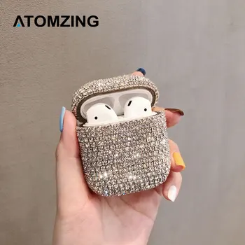 

Bling diamonds hard Shell for Apple Airpods case protective cover Wireless Bluetooth Earphone Case Charging box bags