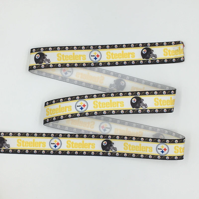 H-GOODS 161230-4 стилерс команды печатных grosgrain ленты 50yds/roll в размере для волос луки