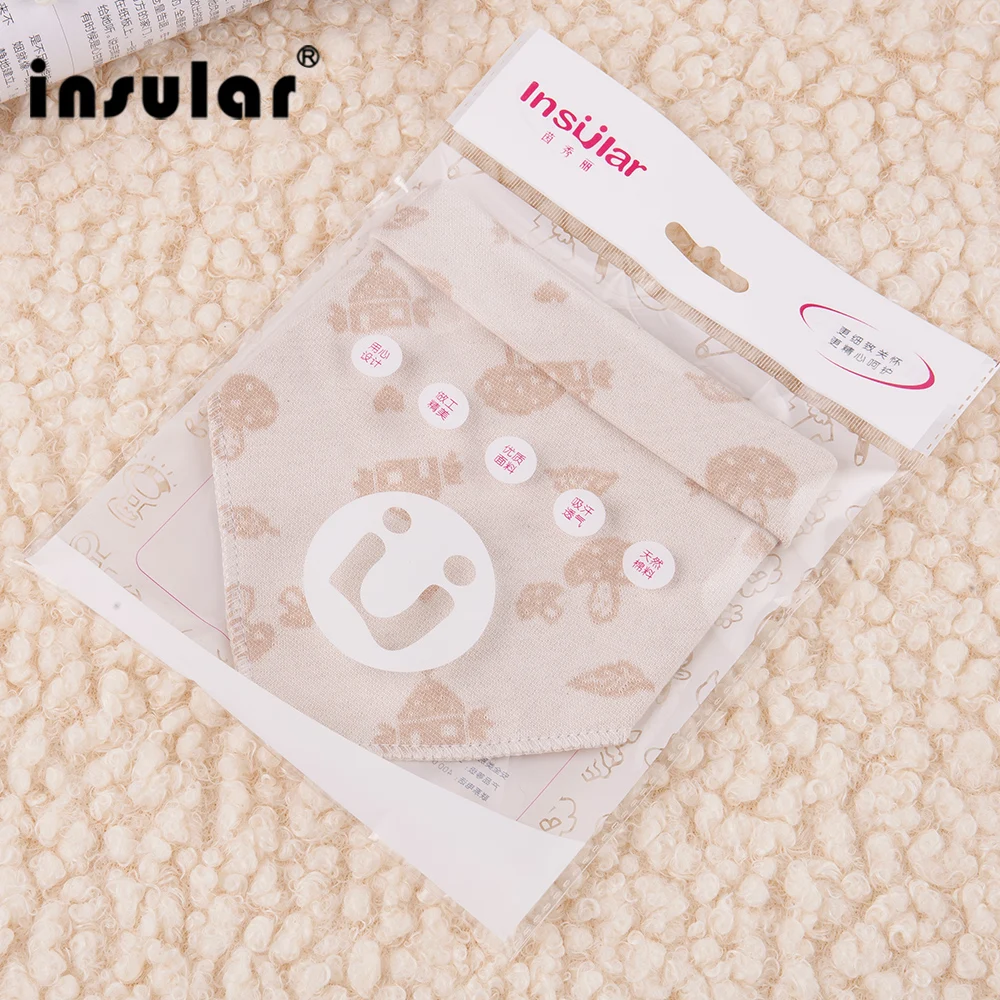 INSULAR 5 шт./компл. хлопковые детские нагрудники в полоску дышащий треугольный