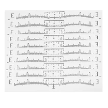 Одноразовые точные Перманентный макияж инструменты для моделирования бровей измерительная линейка наклейка 10 шт для микроблейдинга