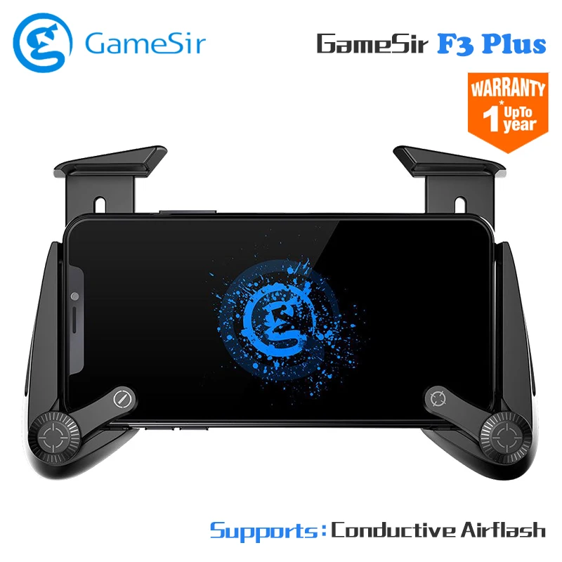 

Gamesir F3 Plus Gamepad Conductive Pubg Mobile Gamepad AirFlash Grip Support Android/iOS Cellphones for Fortnit PUGB Controller