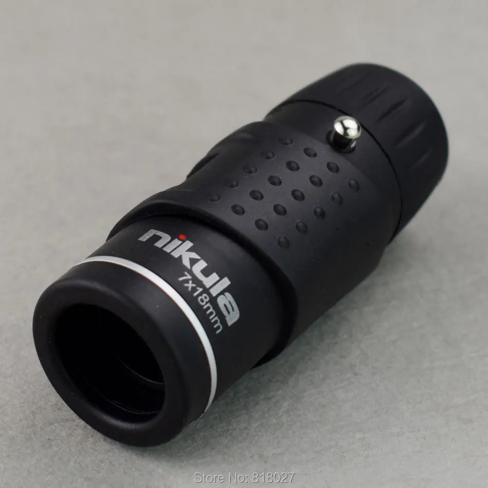 

Mini Monocular Telescope Genuine Nikula 7X18 Powerful Portable Hand Held Outdoor Hunting Camping high definition pocket black