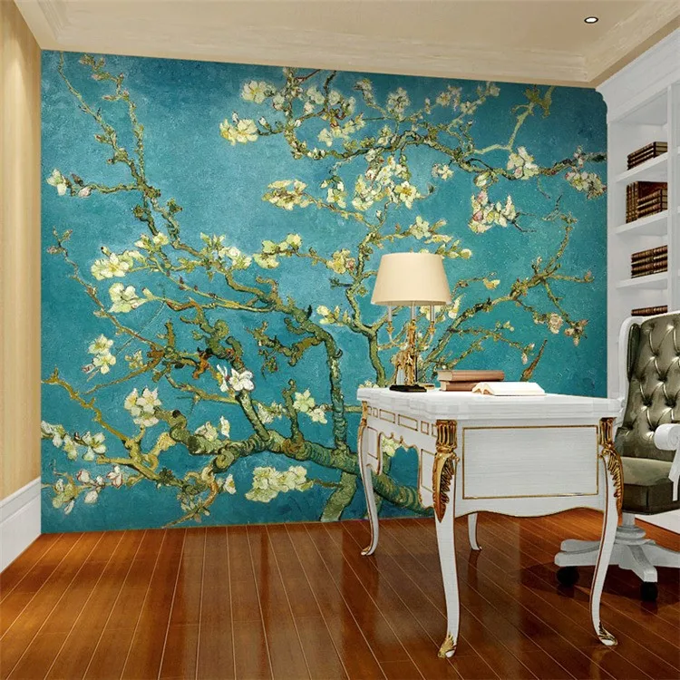 Ван Гог Абрикосовое дерево арт фото обои на заказ Настенная роспись винтажный декор комнаты спальня диван фон Настенные обои