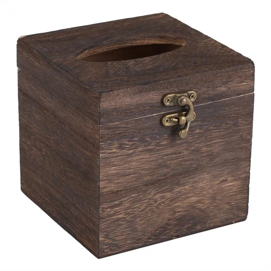 Деревянная ретро коробка для салфеток бумажный держатель для салфеток Подарочный чехол Boite Mouchoir деревянная коробка для хранения салфеток