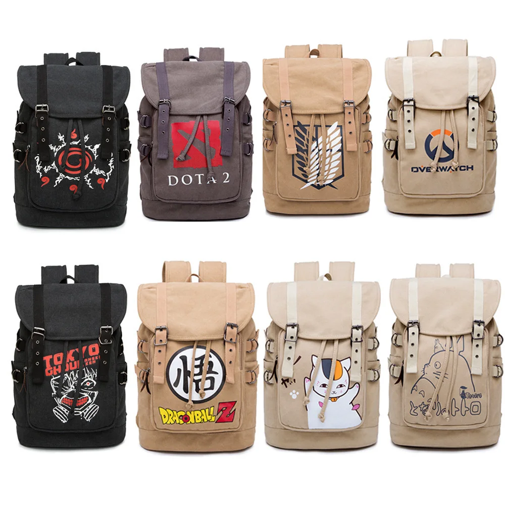 

Anime DragonBall Z Canvas Backpack School Bags Laptop Travel Shoulder Bags Fashion Knapsack Packsack Rucksack Satchel