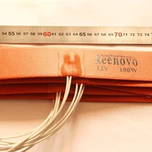 KEENOVO силиконовый Нагреватель Pad WVO SVO автомобиля топливный фильтр дизельный Обогреватель 50X250 мм 12V 100 W/термостат 80C, нестандартная конструкция