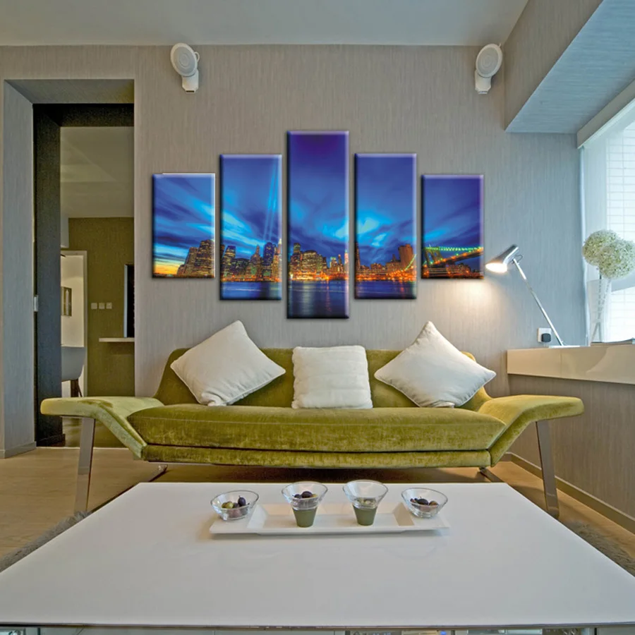 5 Muti panel canvas wall art Country scenery prints picture modern