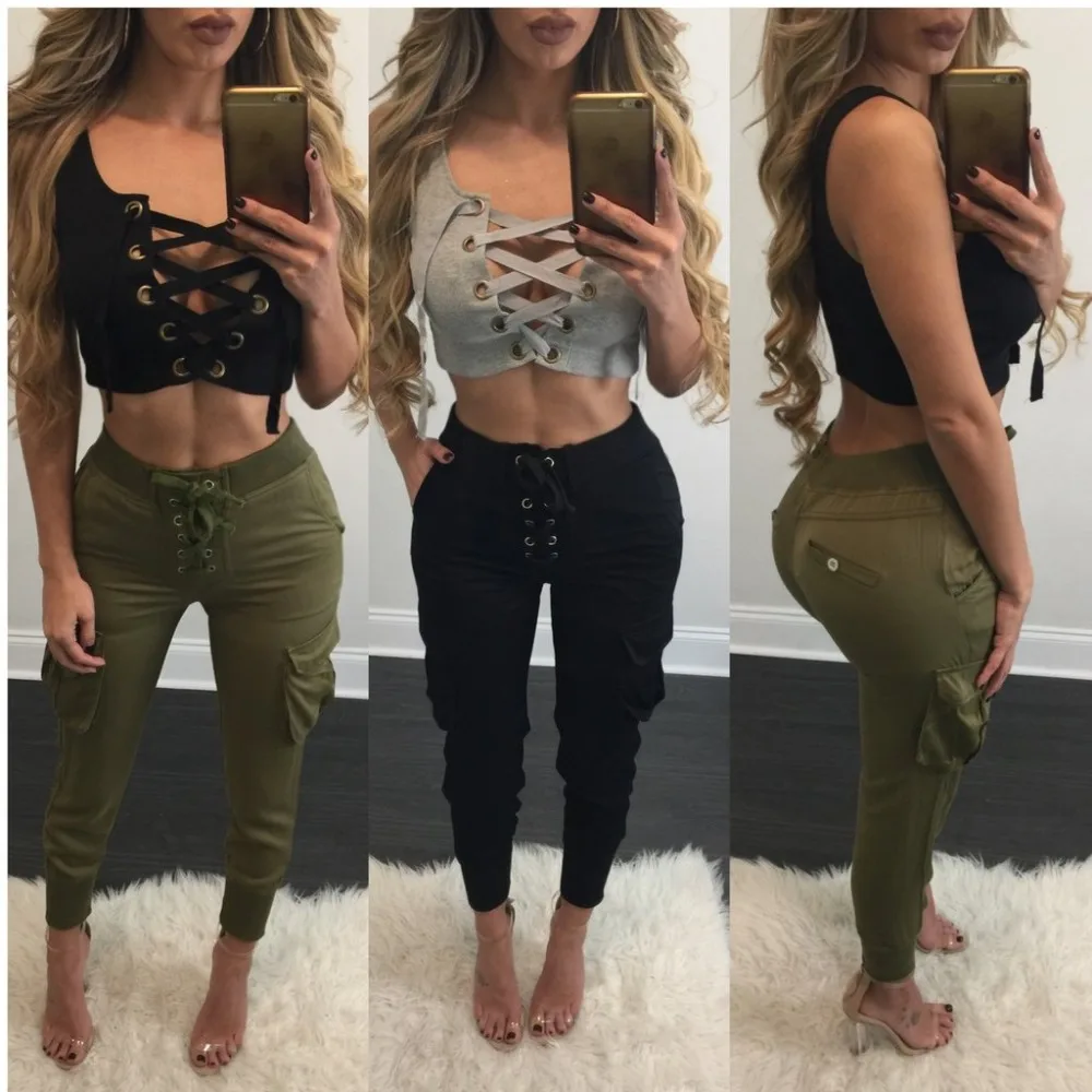 Adogirl 2017 font b Summer b font font b Women b font Cotton Crop Tops Sexy
