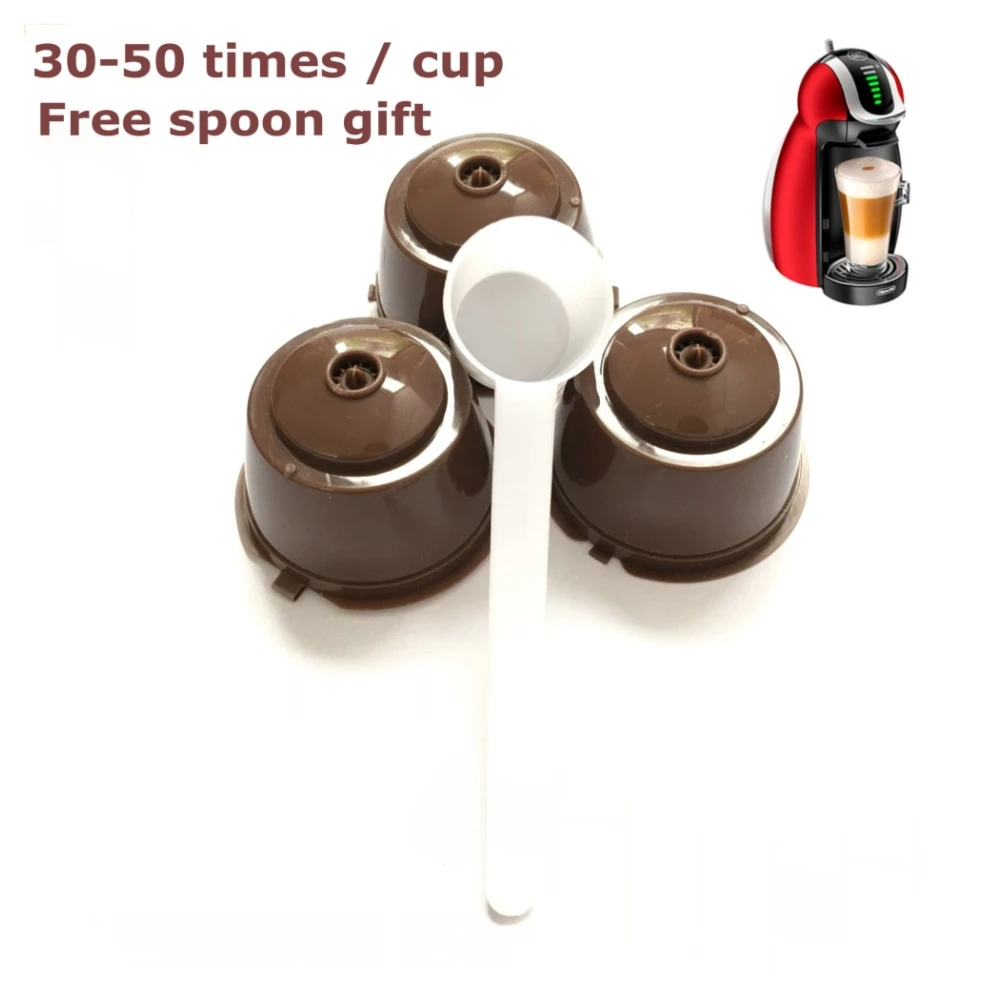 Buy 3pcs/pack Plastic Refillable Reusable Coffee