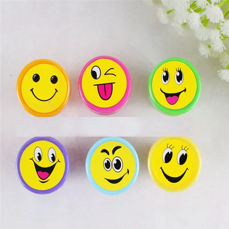 

LumiParty Face Pattern Stamps for Scrapbooking Red Rubber Stamps Self Inking Clear Stamps Cute Carimbo Gift for Kids-25