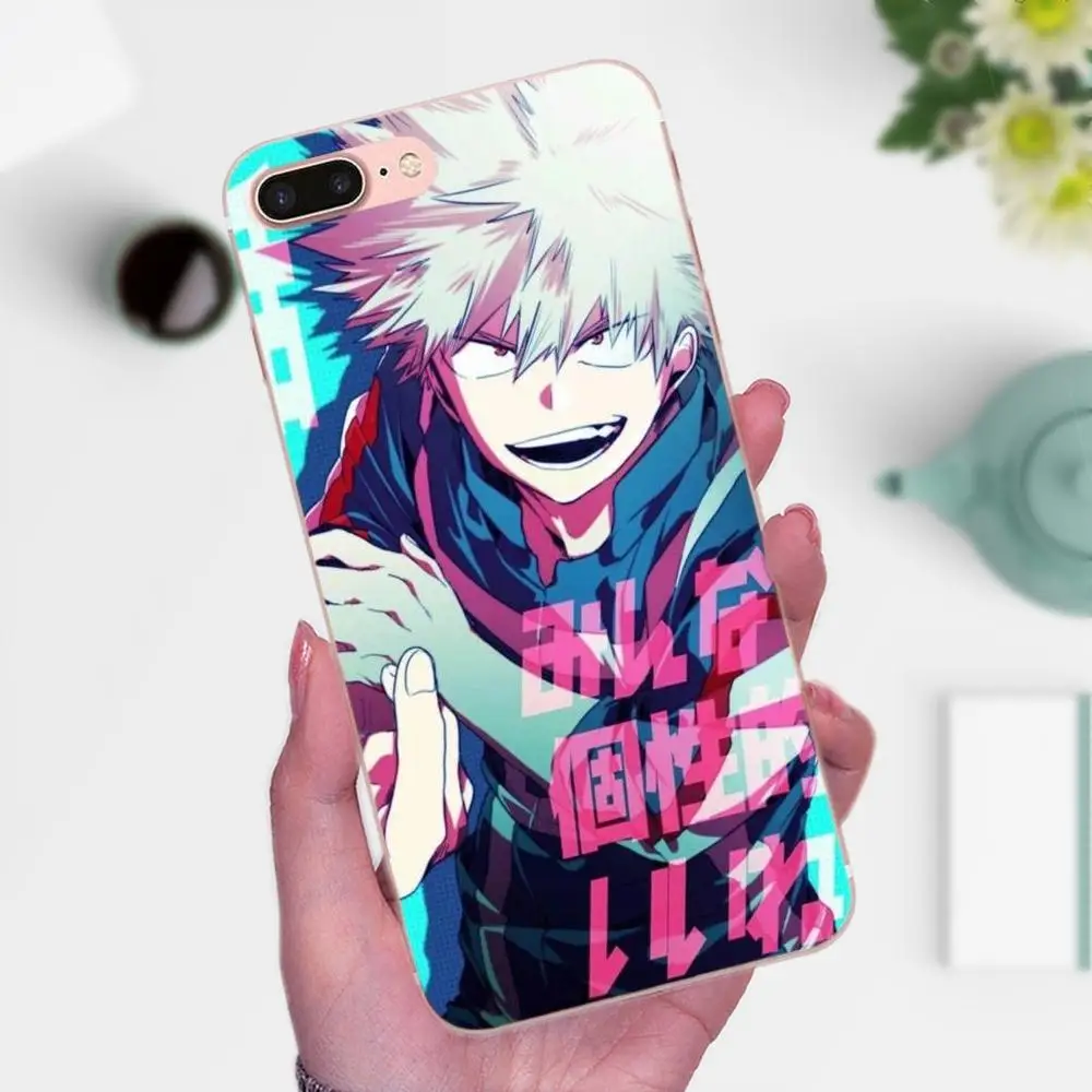 Аниме Hero academic Deku и Bakugou Bling для Xiaomi Mi3 Mi4 Mi4C Mi4i Mi5 Mi 5S 5X 6 6X 8 SE A1 Max Mix 2 Note 3 4|Бамперы| |
