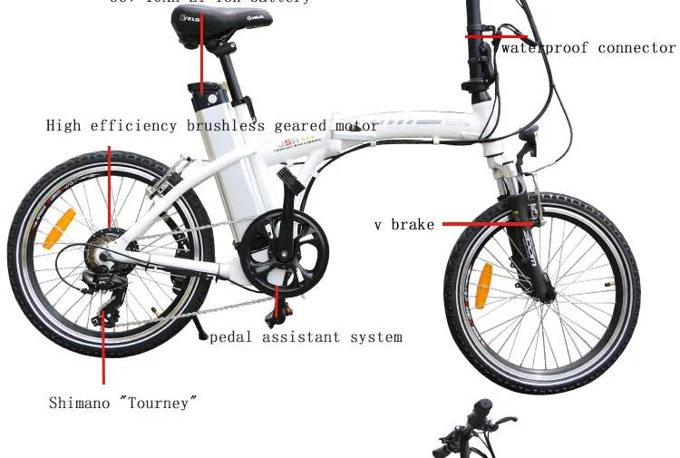 Sale Jueshuai 20" foldable ebike Alloy electric bike 250W Powerful electric bike 36V velo electrique adult elektrikli bisiklet e-bike 6