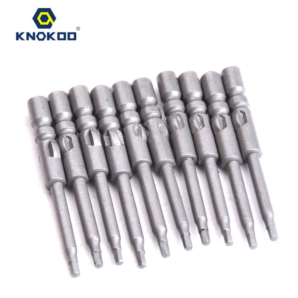 

KNOKOO 10pcs/lot 4*40*H1.5/4*40*H2.0 Screwdriver Drill Bit 40MM Screw Driver Bits H4 Shank Magnetic HEX Shaped Driver Bits