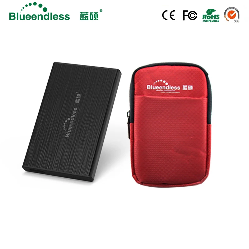 

Blueendless 1 Set 2.5"Sata to USB 3.0 HDD SSD Hard Disk Enclosure 7mm 9.5mm for External Hard Disk Drive Case Bag high quality