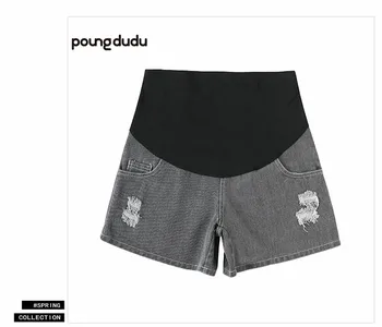 

Poungdudu maternity pregnant women shorts casual fashion toffel denim shorts wear maternity dress