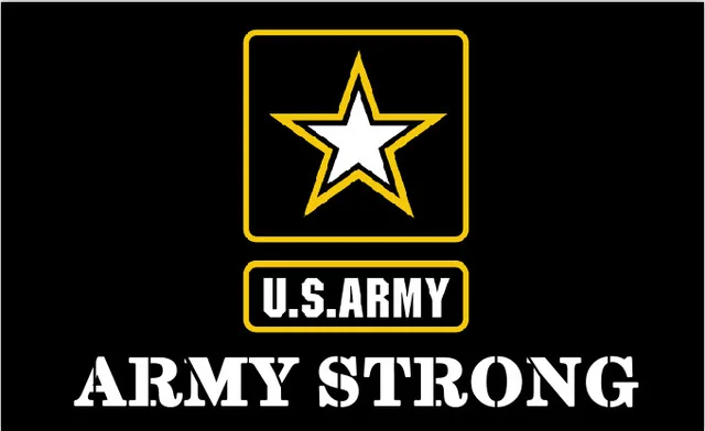 army strong flag with USA army flag digital print with 3x5ft 90x150cm ...