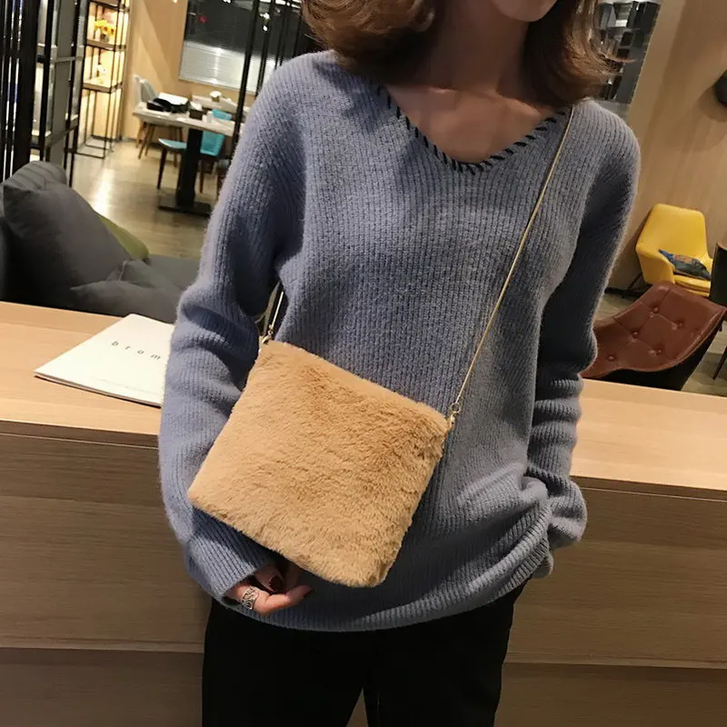 Janespri NEW Women Bags Velour Chain Flap Shoulder Bags for Women Female Messenger Bag Girls Crossbody Bag Handbags Sac A MainIMG_9399 (6)