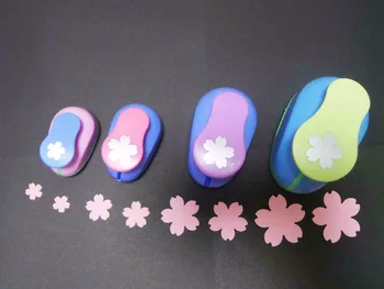 

4pcs Sakura shape craft punch set perforadoras para scrapbooking school Paper cutter eva hole puncher free shipping