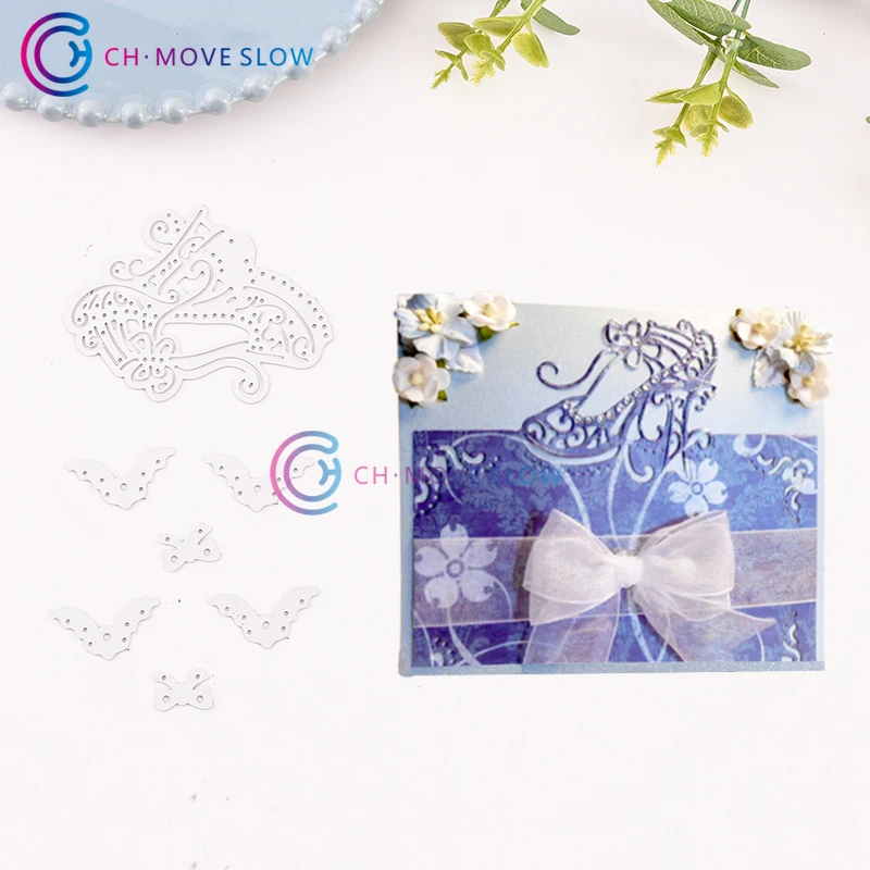 

CH Glass Slipper Metal Cutting Dies For Scrapbooking Practice Hands-on DIY Album Handbook Decor
