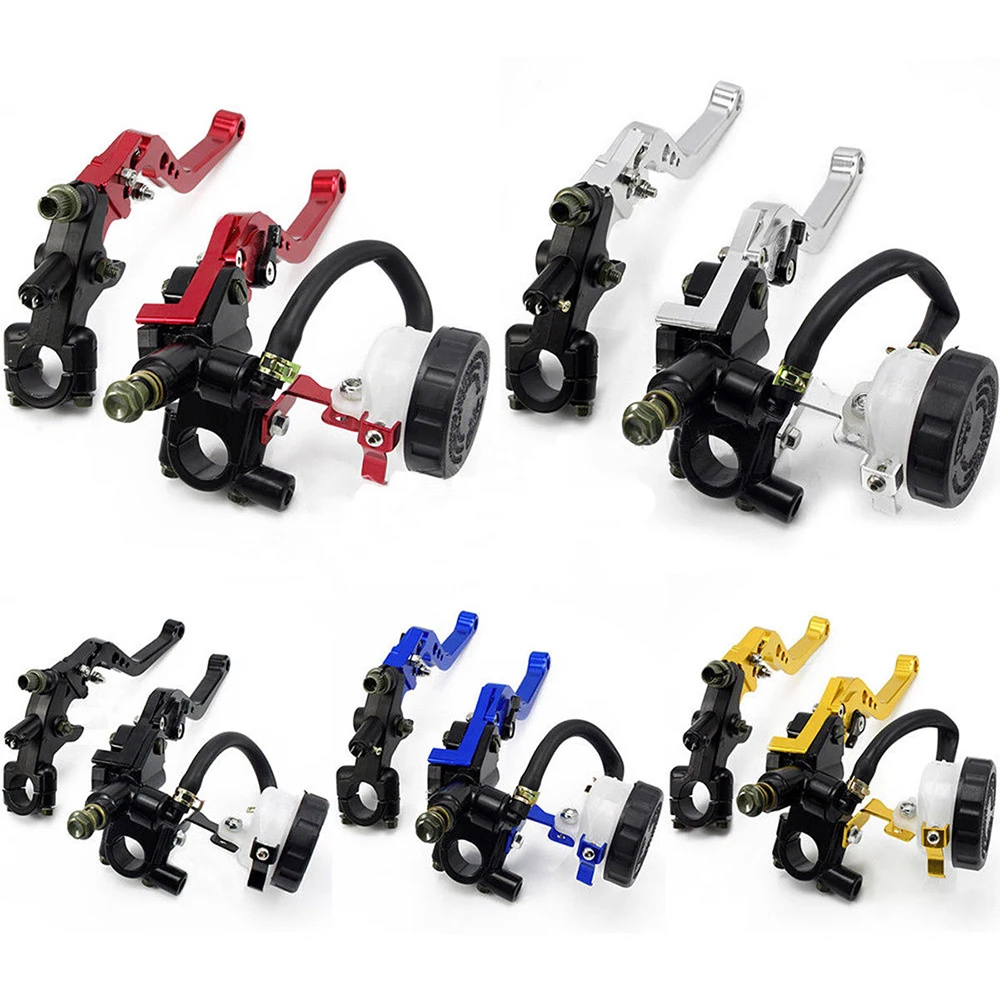 

Mayitr 1pair Universal Motorcycle 7/8" CNC Front Brake Master Cylinder Reservoir Adjustable Clutch Lever For Dirtbike Scooter