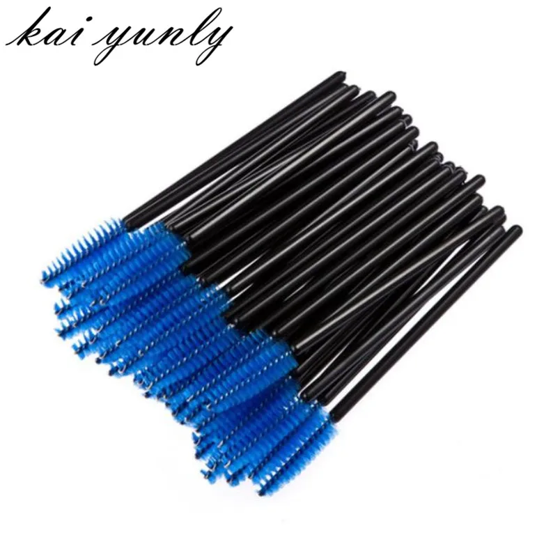 

100PCS Disposable Mini Eyelash Eye Lash Makeup Brush Set Kit Mascara Wands Applicator Makeup Tool Kit Blue Aug 30