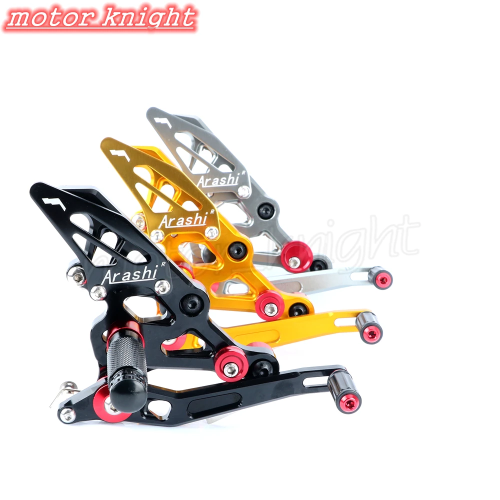 

Motorcycle Parts For fz07 FZ-07 CNC Adjustable Rear Set Rearsets Footrest for MT-07 MT07 MT 07 2014 2015 2016 Arashi Brand