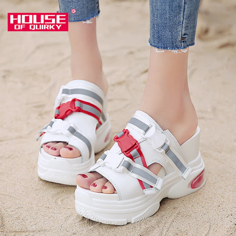 

Outdoor Sandalen Ladies Beach Shoes Super High Heels Platform Shoes Peep Toe Wedge Sandals Women Shoes Women Summer Shoes Woman