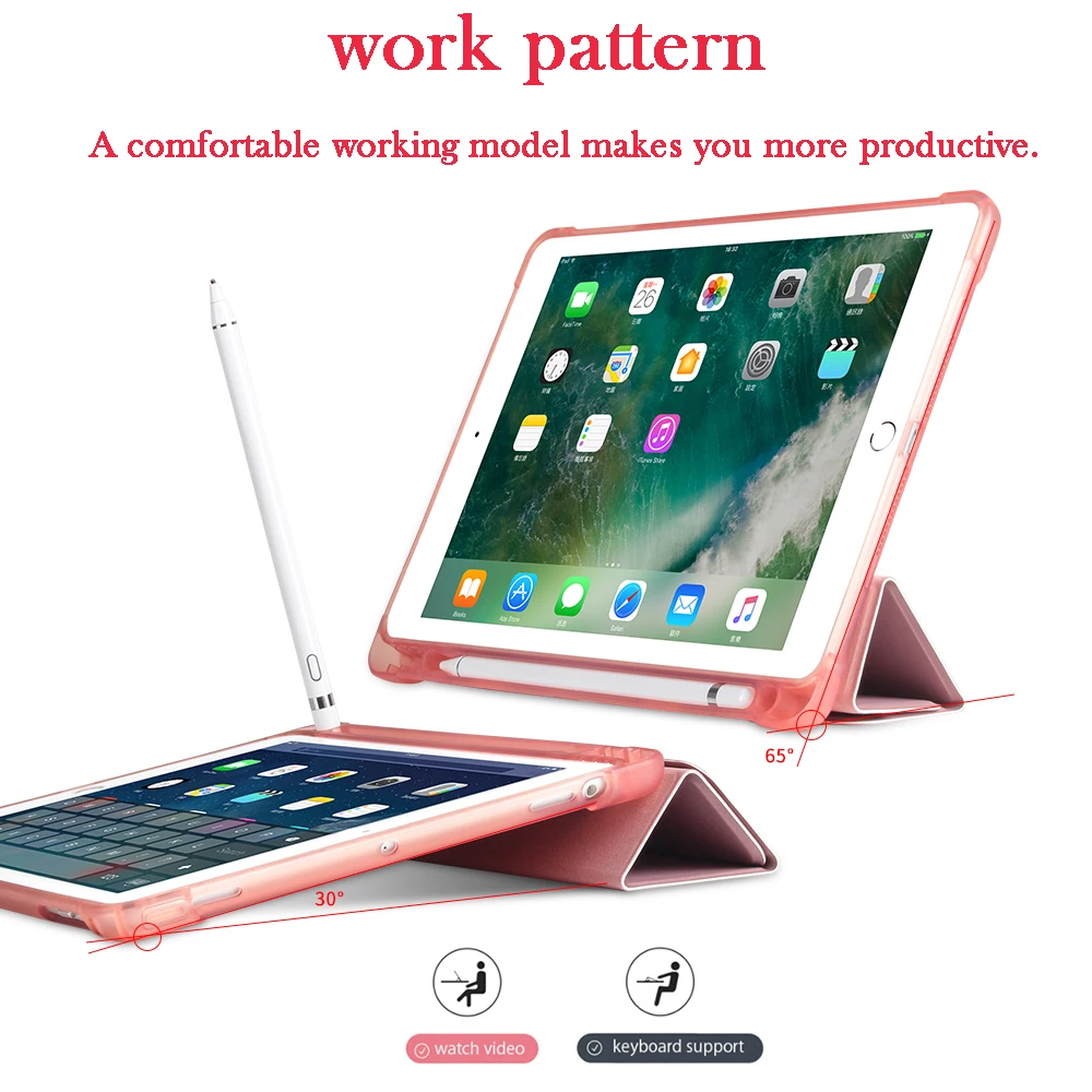 Чехол-карандаш для iPad, мягкий силиконовый чехол-подставка для iPad 9,7,,, A1893, A1954, планшет