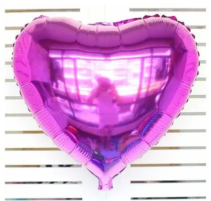 75 см большое сердце фольгированные шары Алюминиевые Надувные День Святого Валентина шары для свадьбы и дня рождения вечерние украшения Globos поставки - Цвет: Pink
