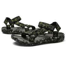 Летние мужские сандалии; камуфляжная Мужская обувь; пляжная обувь в гладиаторском стиле; мужские тапочки; модные Вьетнамки; Sandalias chaussure homme