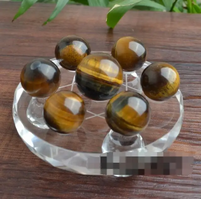 

free shipping Tiger Eye Seven array of natural crystal ornaments tiger eye stone feng shui home furnishing