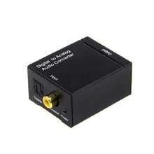 Цифро-аналоговый Caoxial конвертер декодер аналоговый в цифровом ЦАП Декодер волоконный коаксиальный RCA сигнал в аналоговый L/R аудио адаптер