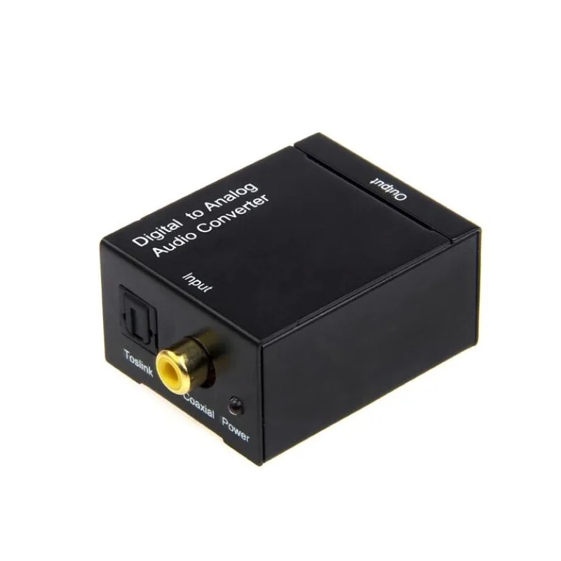 

Digital To Analog Caoxial Converter Decoder Analogue In Digital DAC Decoder Fiber Coax RCA Signal to Analog L/R Audio Adapter