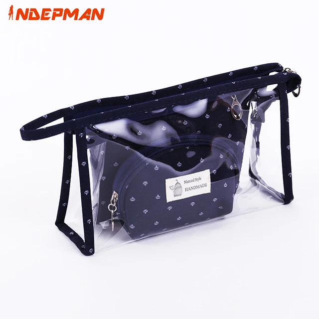 3pcs Set Fashion Brand Transpa Makeup Bag Women Small Waterproof 3pcs Set Fashion Brand Transpa Makeup Bag Women Small Waterproof Neceser Portable Cosmetic Cases