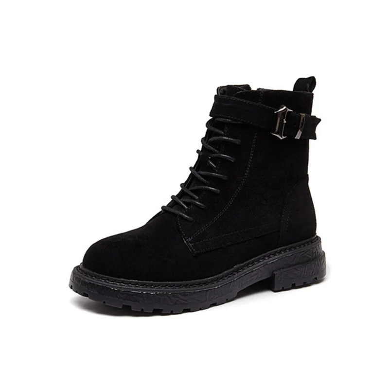 

Women's Ankle Boot 2019 Autumn Winter Warm Plush Zip Woman Boot Rubber Sole Ladies Winter Boots Ankle Boots For Woman Shoes