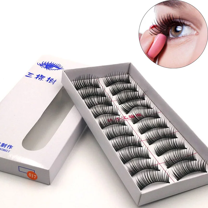 

10 pairs /set 3D False Eyelashes Extension Messy Cross Thick Natural Long Fake Eye Lashes Professional Makeup Beauty Big eye