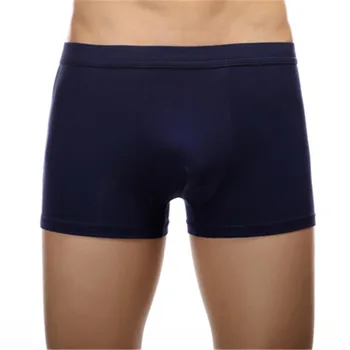 

4 pic/lot boxer men underwear New bamboo fiber modal four-corners breathable comfortable solid colors ropa interior hombre