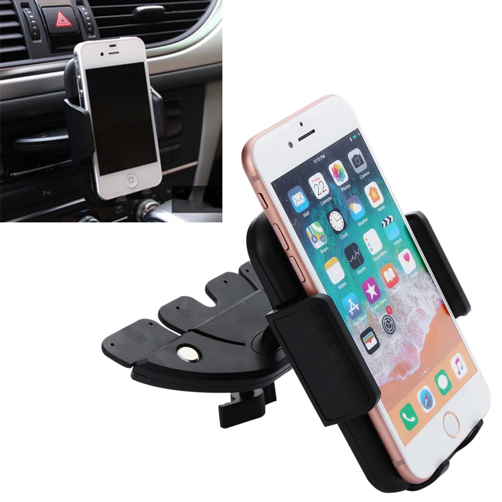 Adjustable Car Holder CD Slot Mount Bracket For Mobile Cell Phone