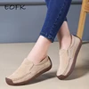EOFK primavera otoño mujer mocasines zapatos de cuero genuino mujer señora mocasines Slip On Suede Zapatos mujer ► Foto 1/6